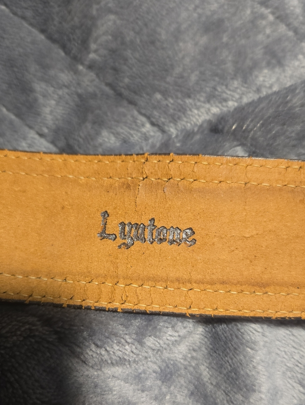 Lyntone-Vintage Cowhide Leather Embossed Lizard Print Western Belt-Size 34 - Picture 11 of 16